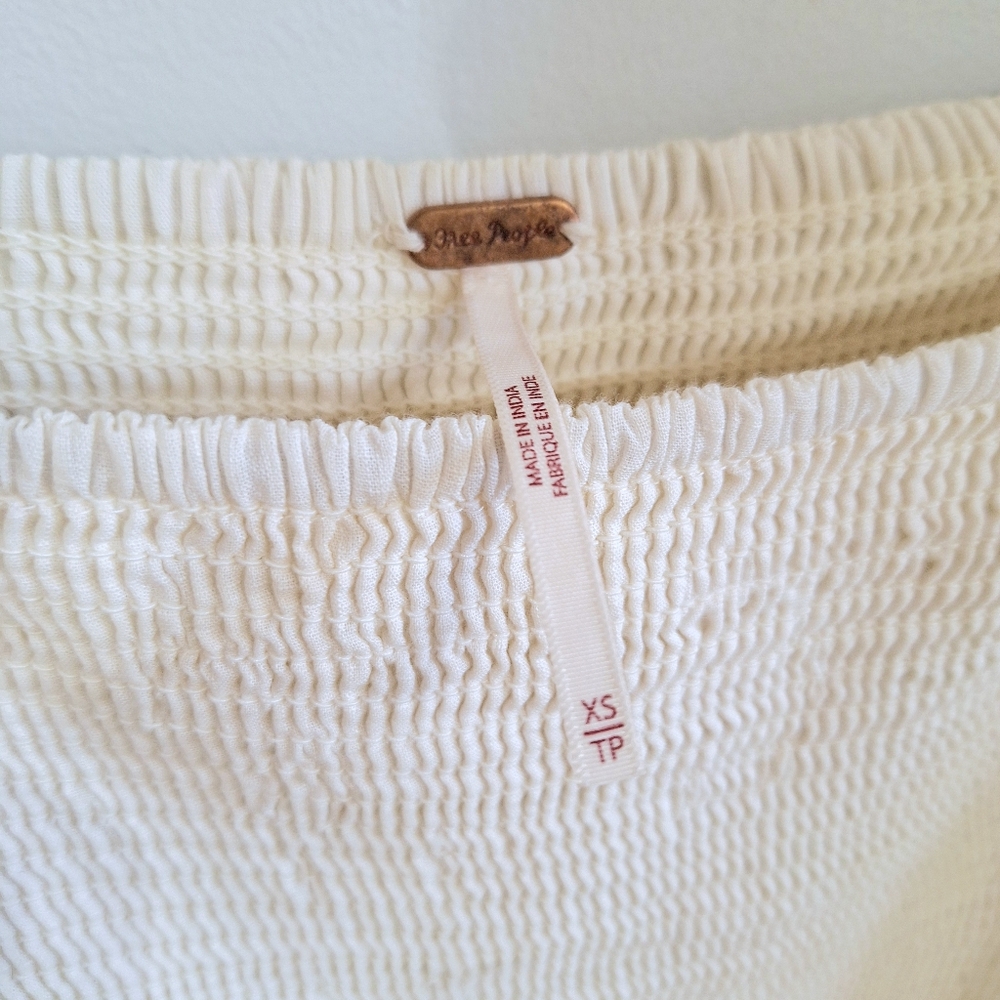Free People Perfect Storm Midi Dress in Tea – XS | Cotton Eyelet Boho - Picture 5 of 9